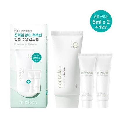 [mixsoon] Vegan Sun Cream SPF50+ PA++++ 50g + 5ml×2 | UV Protection Set