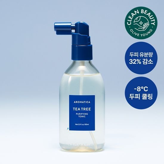 [Aromatica] Tea Tree Purifying Tonic Scalp Refresh Mist 100ml | Single / Duo / Set Options