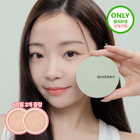 [GIVERNY] Milchak Cover Cushion Semi-Matte Radiant Finish 12g + 2 Refills
