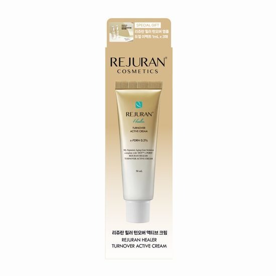 [REJURAN] Healer Turnover Active Cream – Silky Moisture Glow Face Cream 50 mL Set (+ Turnover Ampoule 5 mL)