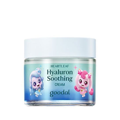 [Goodal] Teenieping Edition Heartleaf Hyaluron Soothing Cream | Lightweight Hydrating Gel Cream 75ml Set (+20ml + Pouch Key Ring)