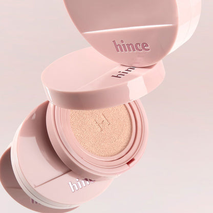 [hince] Cover Master Pink Cushion Soft Smooth Finish Set (11g + Refill + Hair Pins + Comb Keyring)