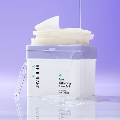 [REJURAN] Derma Healer Pore Tightening Toner Pad – Refreshing Exfoliating Care 220 mL (60 Pads) Double Set | GlowLab