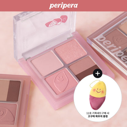 [Peripera] Eyeshadow Palette with Soft Radiant Finish – 6-Color Set