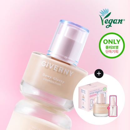 [GIVERNY] Dewy Glassy Foundation Radiant Glow Finish 30ml