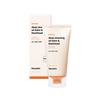 [Hanskin] Deep Cleansing Oil Balm & Blackhead | Pore-Purifying & Makeup-Removing Balm 100 ml + 15 ml Set