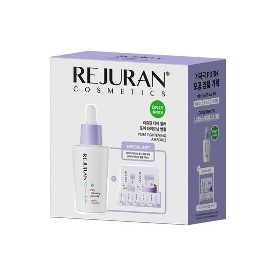 [REJURAN] Derma Healer Pore Tightening Ampoule – Lightweight Hydrating Serum 30 mL Limited Set (+ Mini Ampoules & Toner Pads)
