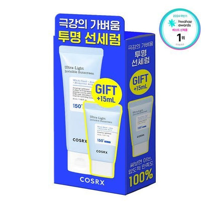 [COSRX] Ultra-Light Invisible Sun Serum SPF50+ PA++++ | 50ml + 15ml Set