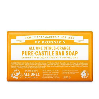 [Dr. Bronner’s] Pure-Castile Bar Soap – Gentle, Creamy Organic Cleanser | 140 g · 5 Variants