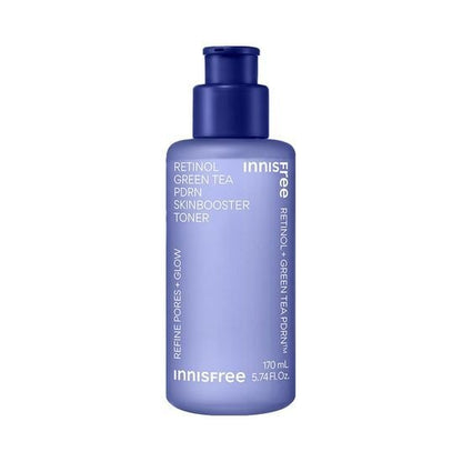 [Innisfree] Retinol Green Tea PDRN Skin Booster Toner – Soft Radiant Glow 170ml (+50ml)