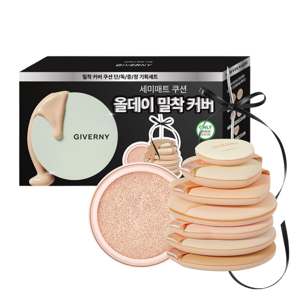 [GIVERNY] Milchak Cover Cushion Semi-Matte Radiant Finish 12g + 2 Refills