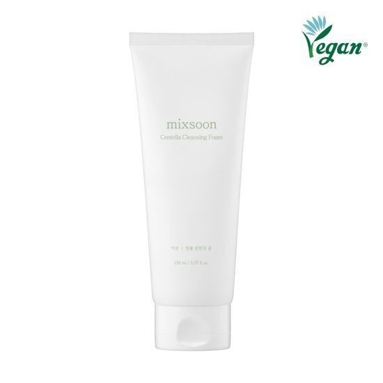 [mixsoon] Centella Cleansing Foam 150ml | Gentle Hydrating Vegan Cleanser