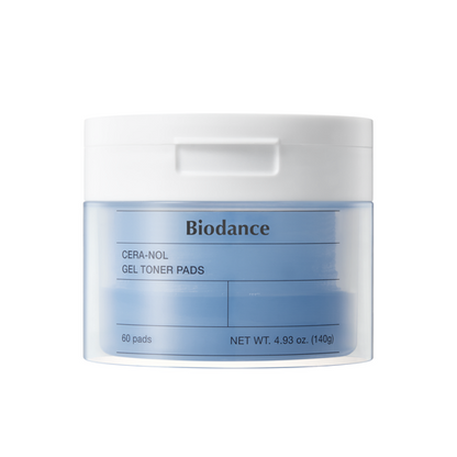 [BIODANCE] Hydro Cera-nol Gel Toner Pads – Cooling & Moisture Balance Care | 60P + 4P Set