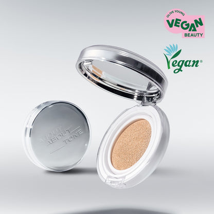 [ABOUT TONE] Skin Layer Fit Cushion Soft-Blur Matte Finish 13g (Single / Spatula Set)