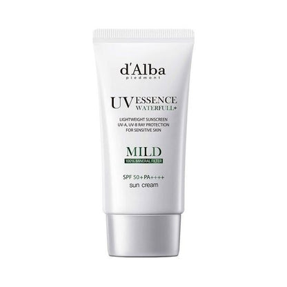 [d’Alba] Waterfull Mild Sun Cream SPF50+ PA++++ | Lightweight Vegan Daily Sunscreen 50 ml