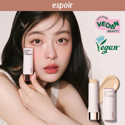 [espoir] Be Glow Stick Foundation – Vegan Radiant Finish Stick Base 11g
