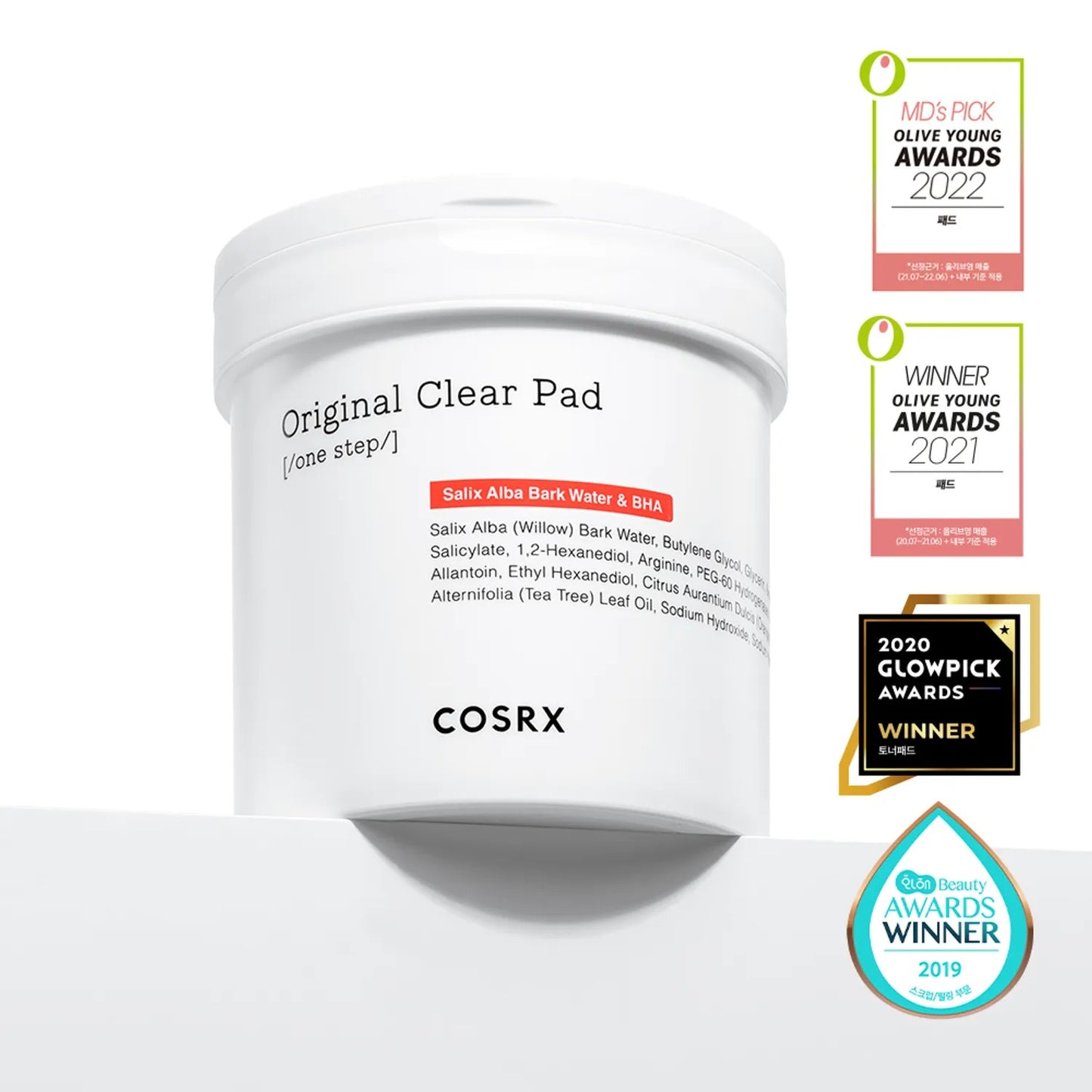 [COSRX] One Step Original Clear Pad | 90 Pads, Green Calming Pad | 90 Pads, Moisture Pad | 90 Pads