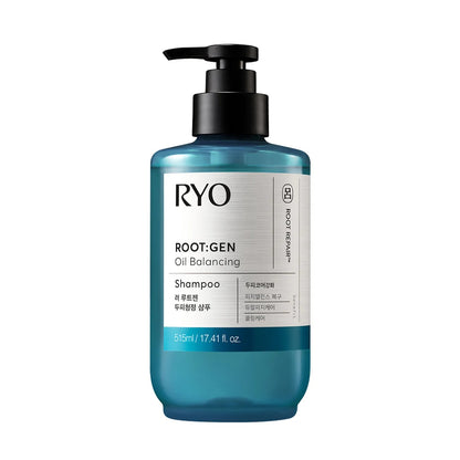 [Ryo] Oil Balancing Shampoo Refreshing Lightweight Clean Finish 515ml + 100ml Set