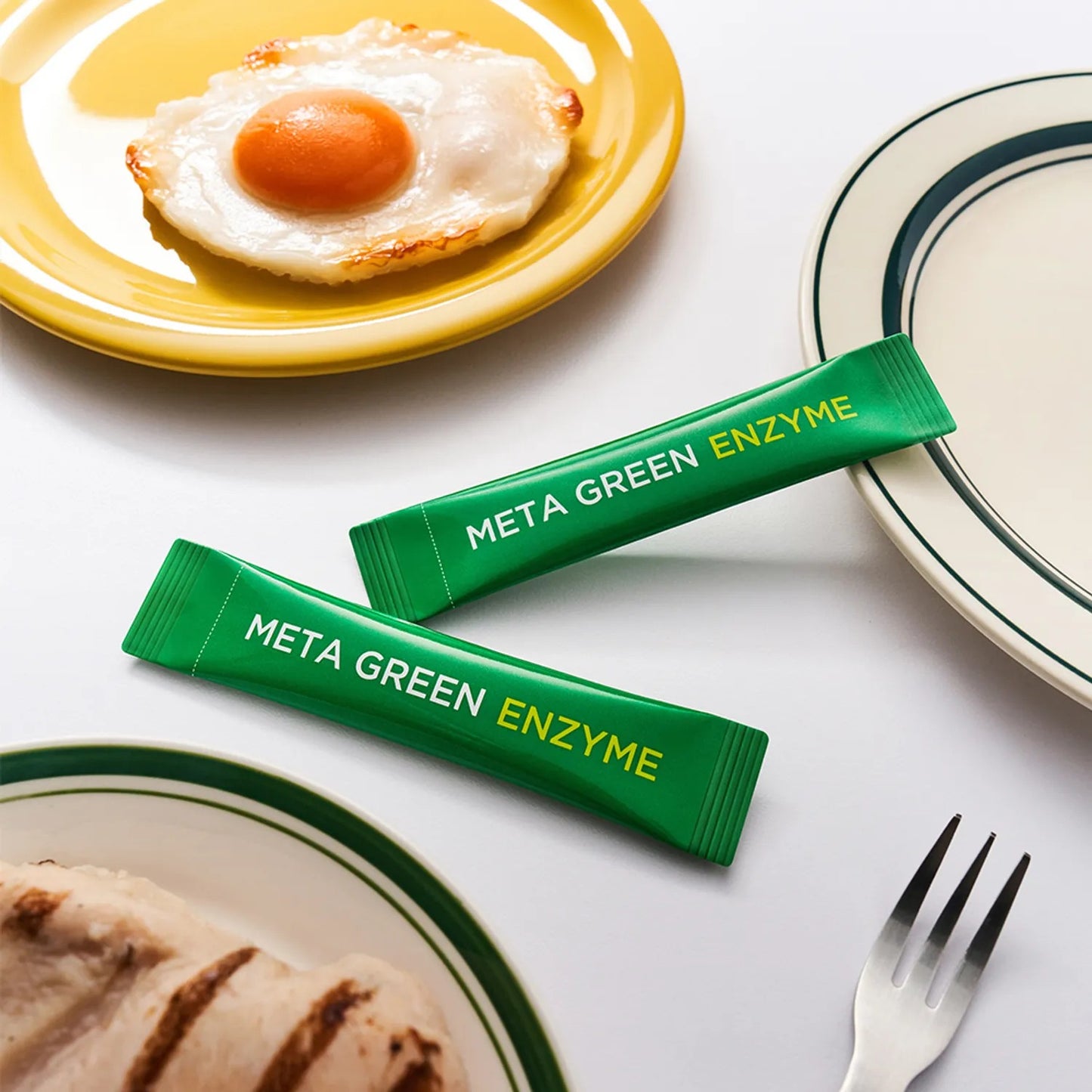 [VITALBEAUTIE] Meta Green Enzyme | Light Plant-Based Powder with Natural Taste | 14 Sticks + 2 Bonus