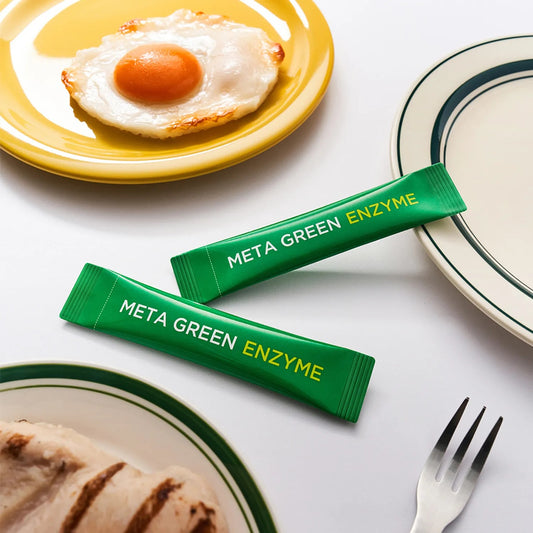[VITALBEAUTIE] Meta Green Enzyme | Light Plant-Based Powder with Natural Taste | 14 Sticks + 2 Bonus