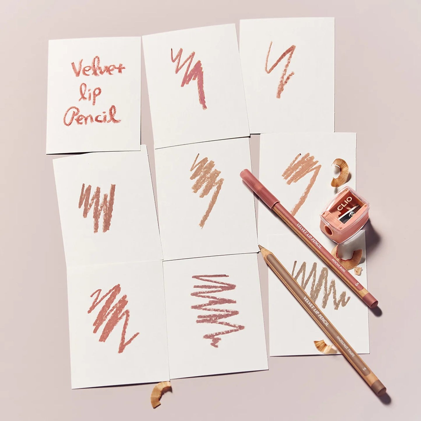 [CLIO] Velvet Lip Pencil 1.45g (+Sharpener) | Smooth Matte Color & Soft Blurring Finish