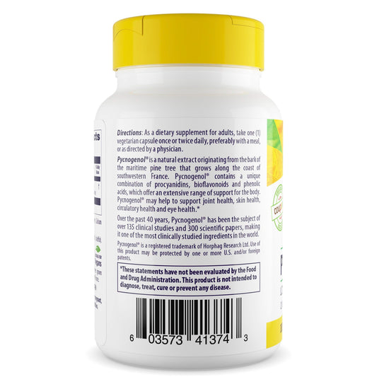 [Healthy Origins] Pycnogenol 100mg | Dietary Supplement with Pine Bark Extract | 240 Veggie Capsules